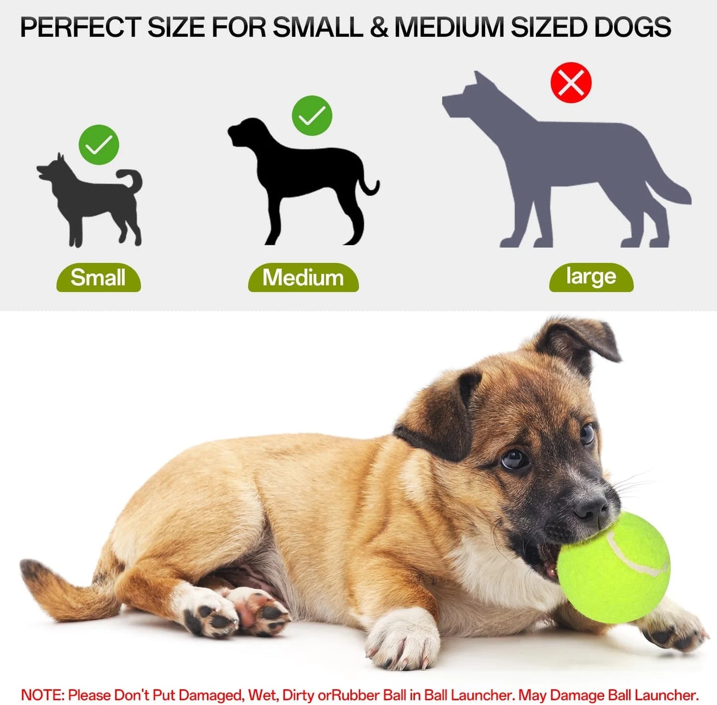 Ball Thrower for Dogs,Interactive Dog Fetch Machine,Automatic Ball Launcher for Dogs with 12 Tennis Balls,Dog Ball Thrower Machine with 10-30Ft 3 Launching Distance,For Small Dogs Indoor & Outdoor