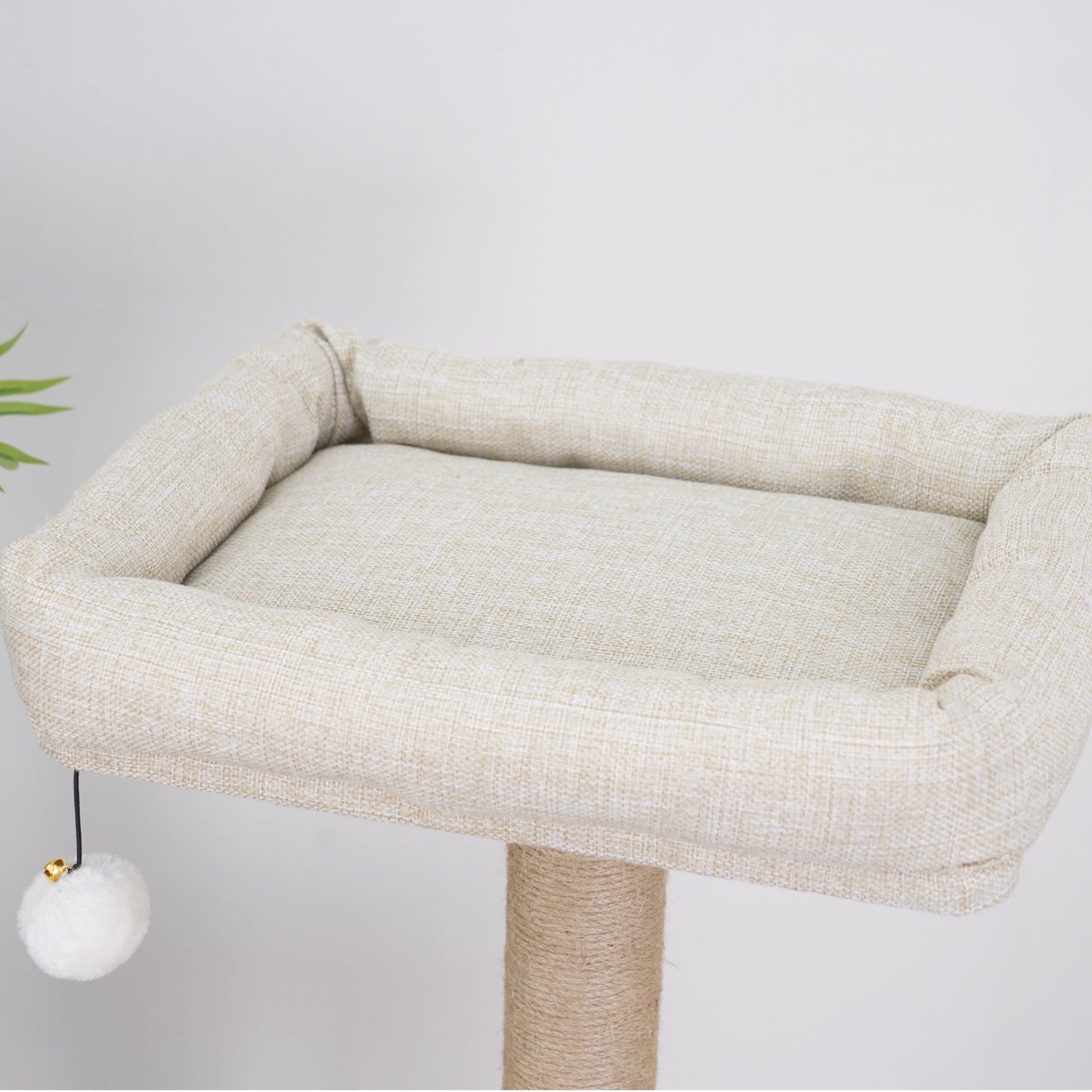 4-Level 46" Multi-Functional Cat Tree with Condo, Perch & Sisal Post, Beige