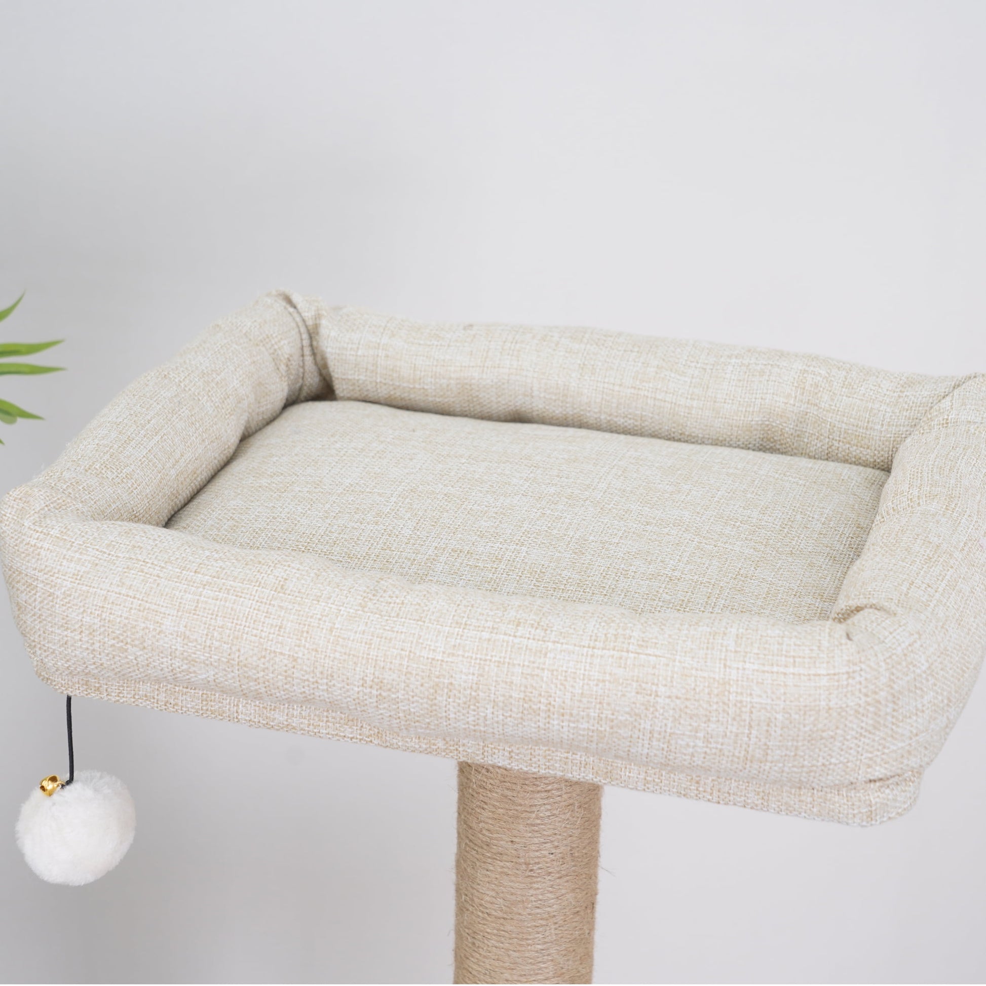 4-Level 46" Multi-Functional Cat Tree with Condo, Perch & Sisal Post, Beige