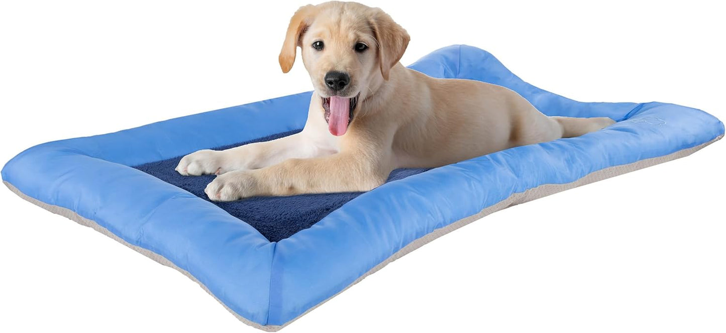 Plush Cozy Pet Crate/Pet Bed, X-Large, Blue