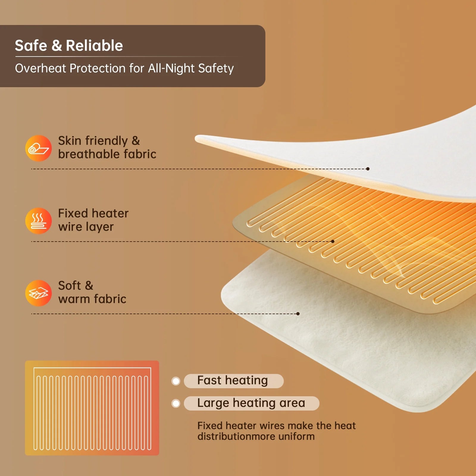 Heated Blanket Queen Size, Washable Heated Blanket Electric, Electric Blanket, Light Gray, 84" X 90", Blanket Warmer Heating Blanket Heat Warming Blanket Electric Blanket Heater