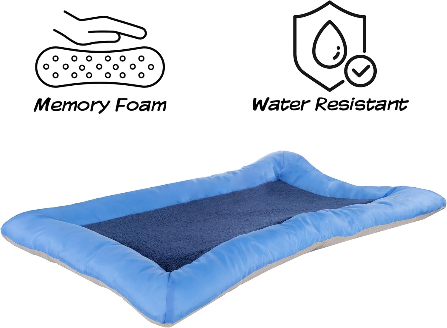 Plush Cozy Pet Crate/Pet Bed, X-Large, Blue
