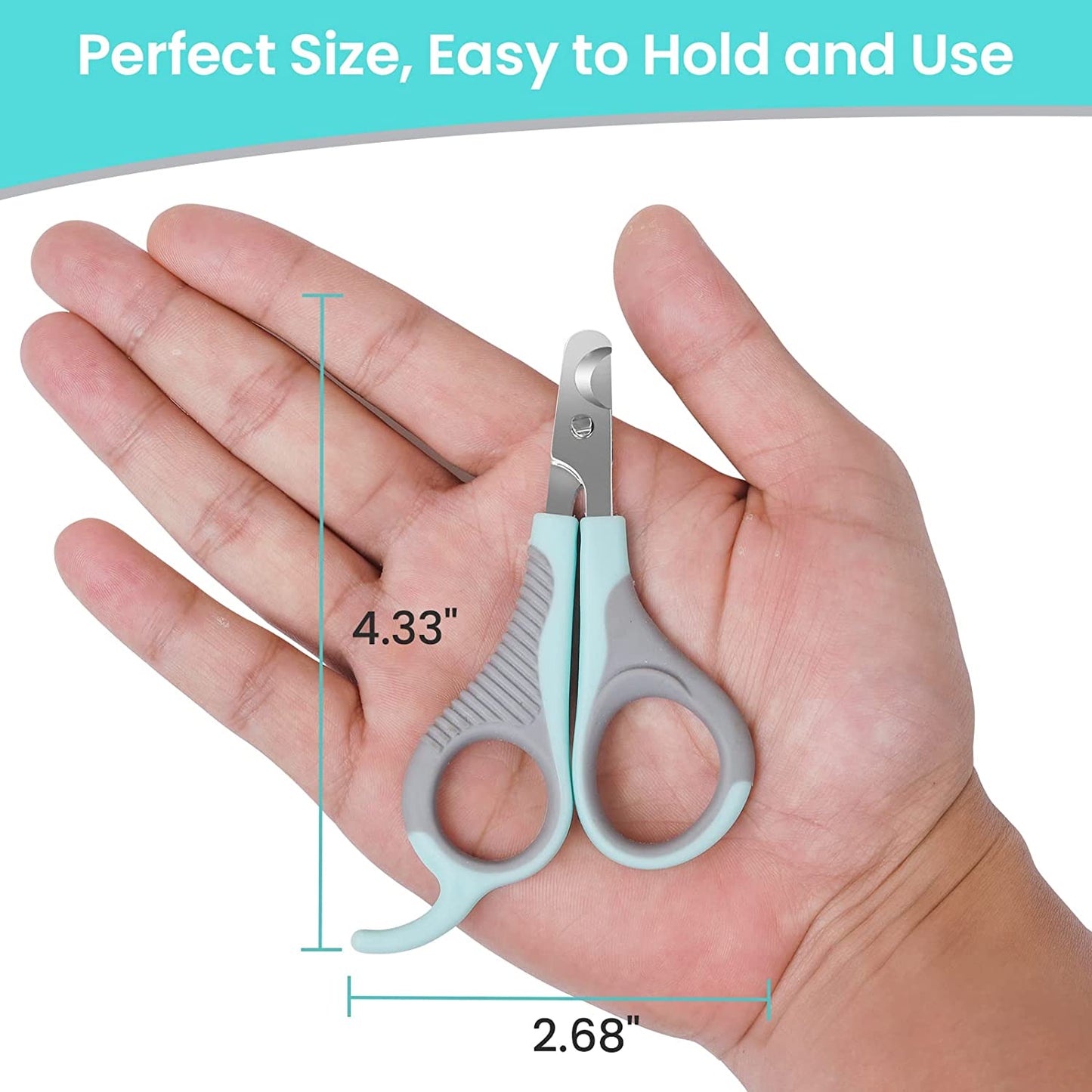 Cat Nail Clippers for Indoor Cats, Cat Nail Trimmers with Nail File, Cat Claw Clippers, Pet Nail Clippers for All Kinds of Cats, Puppy, Kitten, Chinchilla, All Small Breeds Pets