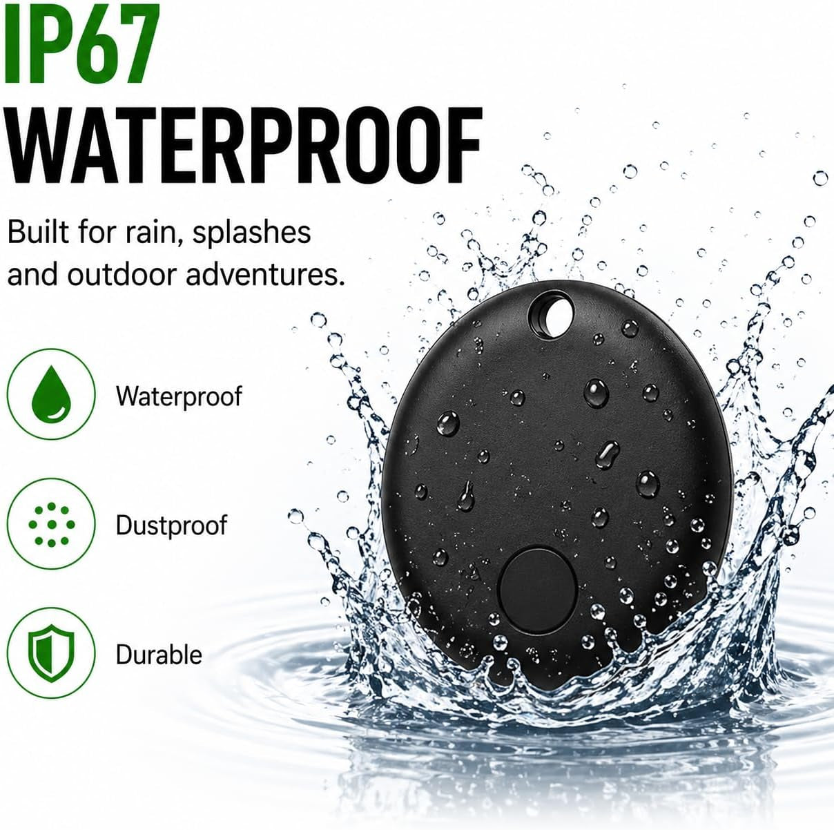 Pet Tracker,Gps Collar for Dogs (Ios Only) Smart Tag,Waterproof Compatible with Apple Find My,No Monthly Fee,Advanced Tracking Solution Smart Collar for Pet Safety Ideal Small Large Dogs