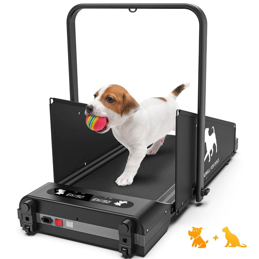 Dog Treadmill for Small Dogs,Dog Treadmill with Pre-Set Exercise Programs,Easy to Follow Interface,1.5Hp Folding Dog Treadmill for Medium Dogs Pets,220Lbs Weight Capacity