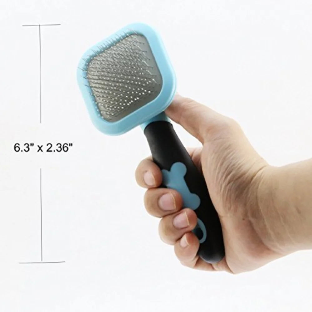 Slicker Brush, Dog Brush Gently Cleaning Pin Brush for Shedding Dog Hair Brush for Small Dogs Puppy Yorkie Poodle Rabbits Cats