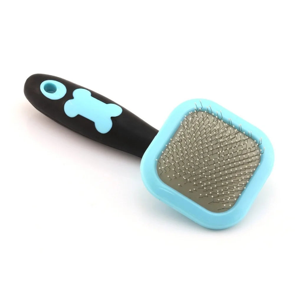 Slicker Brush, Dog Brush Gently Cleaning Pin Brush for Shedding Dog Hair Brush for Small Dogs Puppy Yorkie Poodle Rabbits Cats