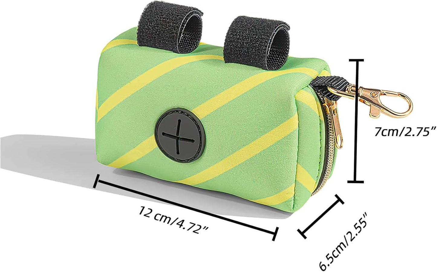 Dog Poop Bag Dispenser for Dog Leash,Cute Dog Poop Bag Holder for Leash (1 Oz),Dog Waste Bag Dispenser Outdoor (Green)