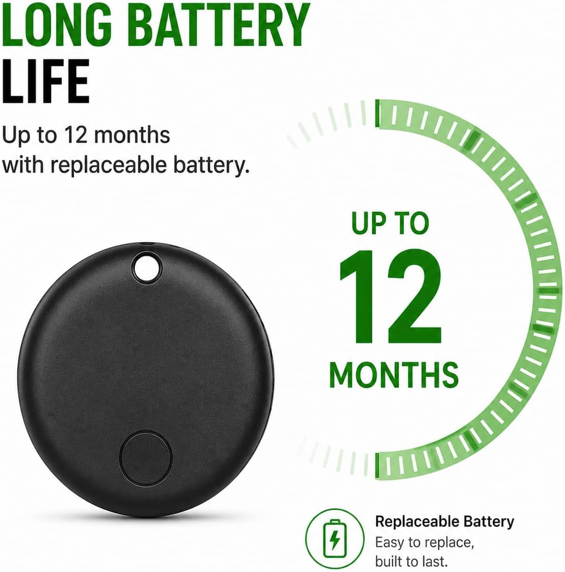 Pet Tracker,Gps Collar for Dogs (Ios Only) Smart Tag,Waterproof Compatible with Apple Find My,No Monthly Fee,Advanced Tracking Solution Smart Collar for Pet Safety Ideal Small Large Dogs