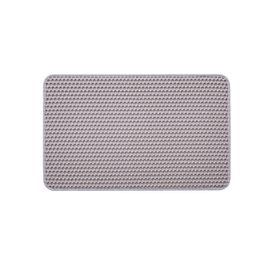 Cat Litter Mat, 24 X 15 In, Double-Layer Design, Non-Slip & Waterproof Litter-Trapping Mat for Indoor Cats, Honeycomb Pattern, Gentle on Paws, Washable Kitty Mat for Floors