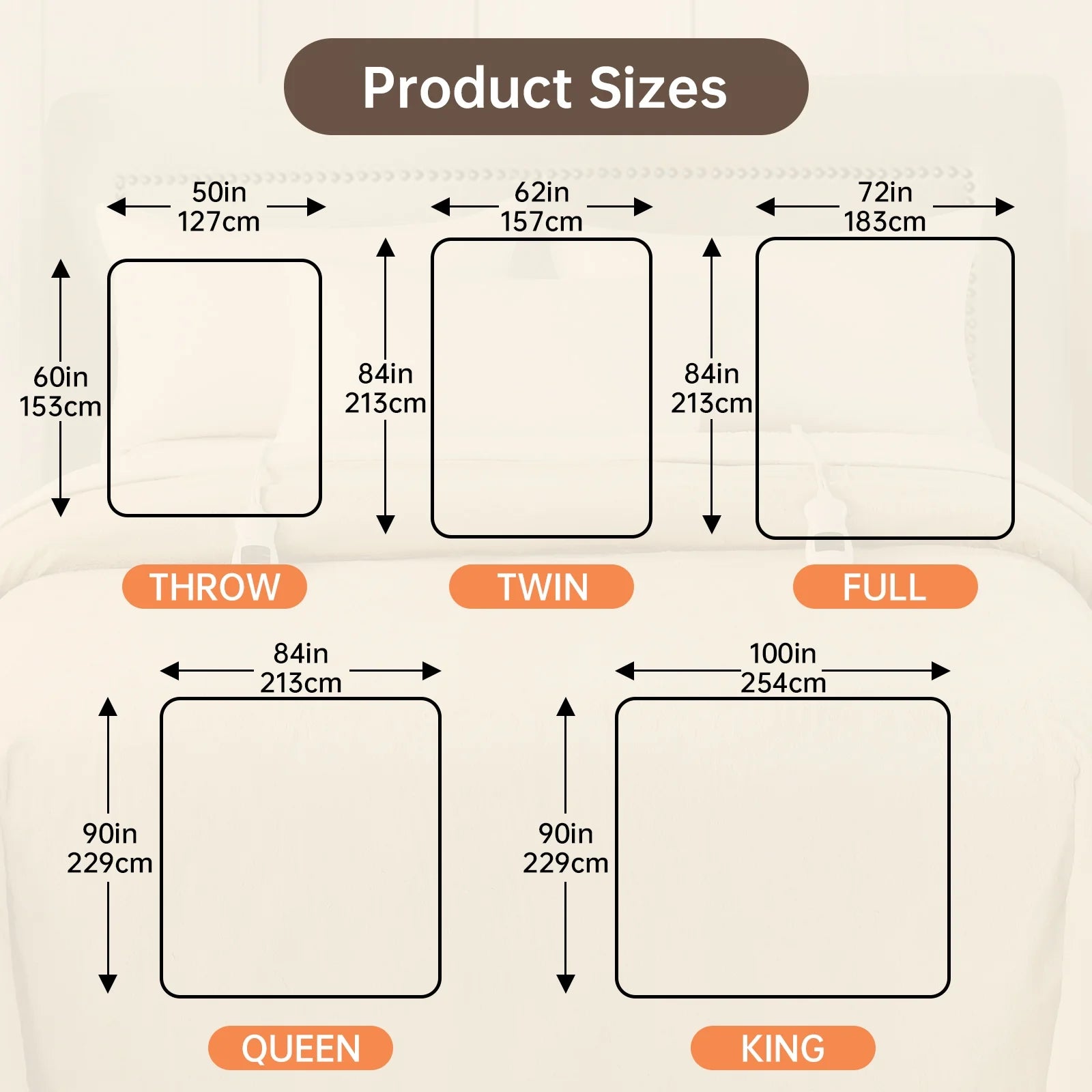 Heated Blanket Queen Size, Washable Heated Blanket Electric, Electric Blanket, Light Gray, 84" X 90", Blanket Warmer Heating Blanket Heat Warming Blanket Electric Blanket Heater