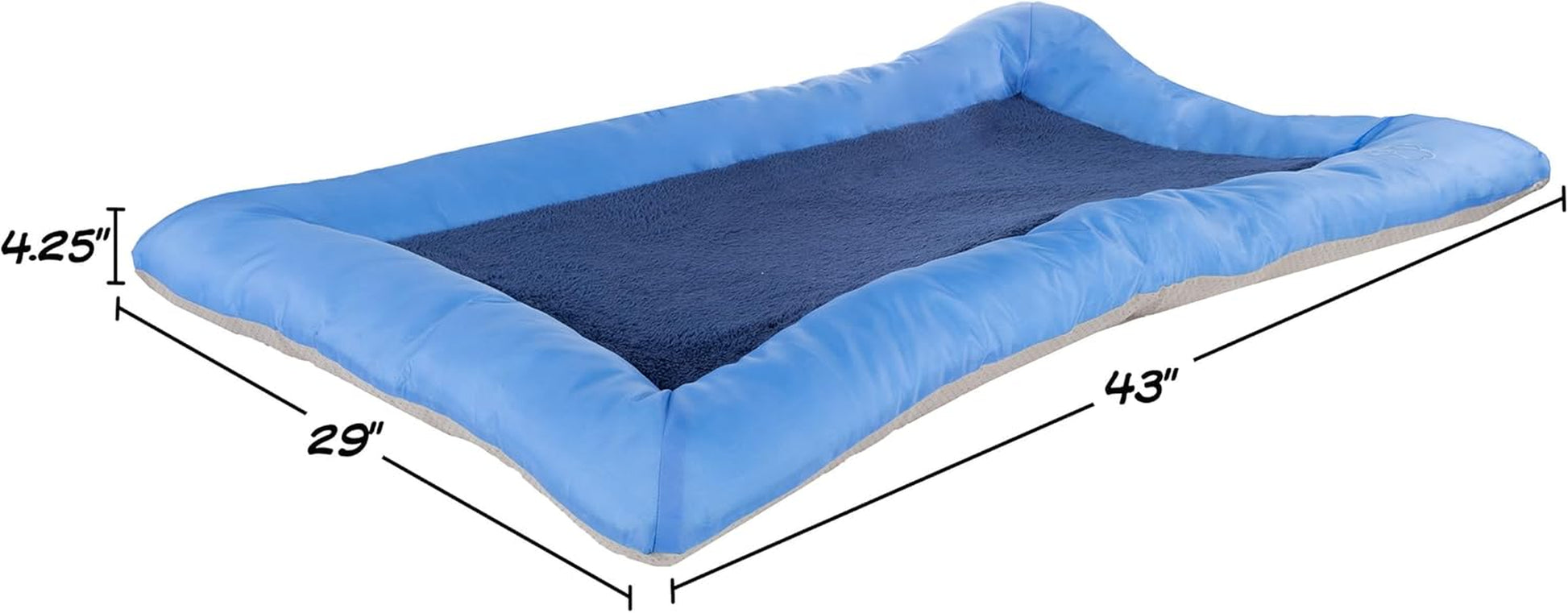 Plush Cozy Pet Crate/Pet Bed, X-Large, Blue