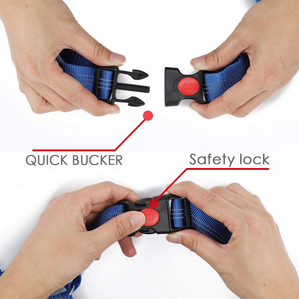 Dog Seat Belt, 2019 New Adjustable Dog Seat Belt Harness, Dog Vehicle Seat Belt, Car Headrest Restraint Pet Leash for Driving/Travel/Daily Use（Blue）