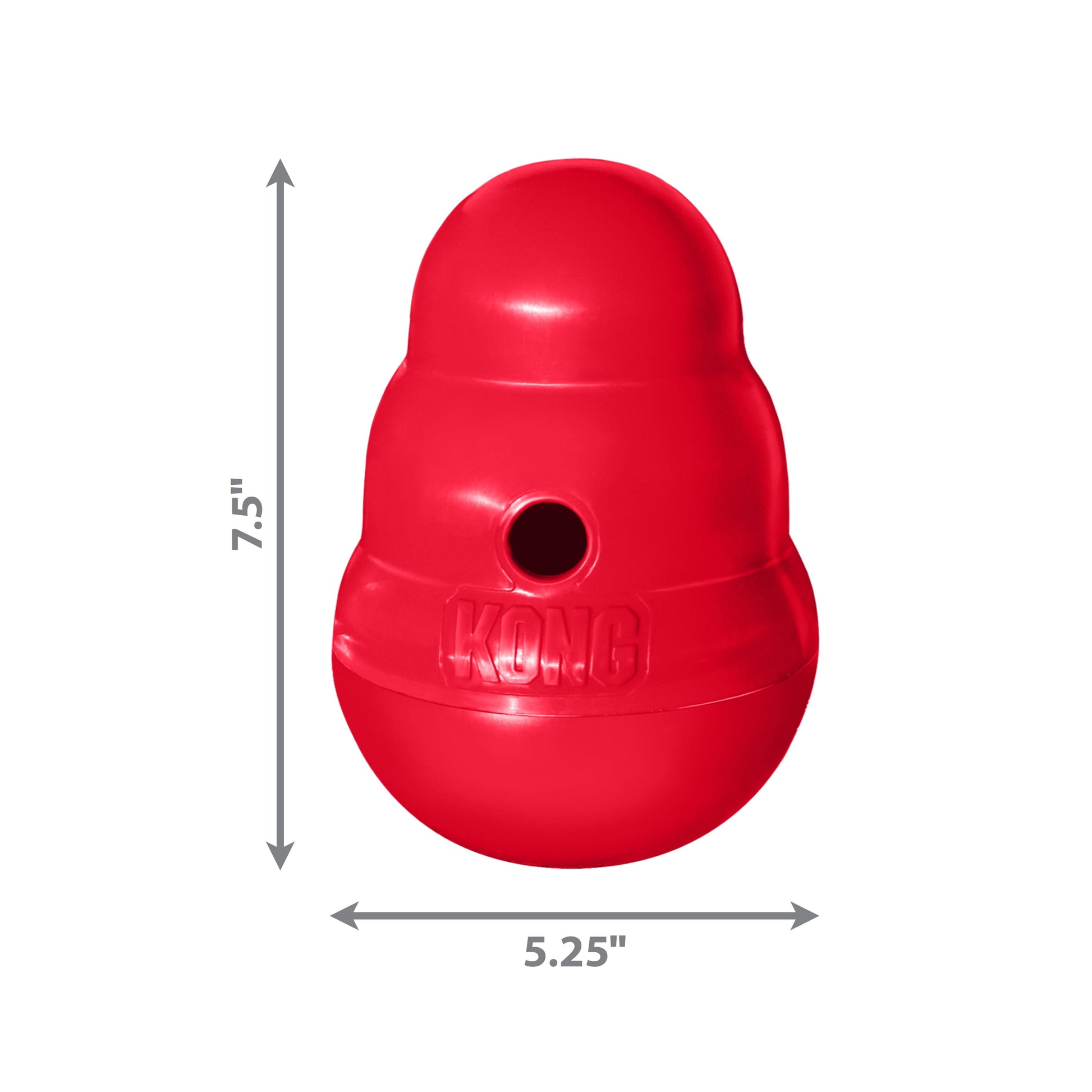 ® Wobbler Food-Dispensing Dog Toy, Red, Large for Dogs between 30-65 Lbs