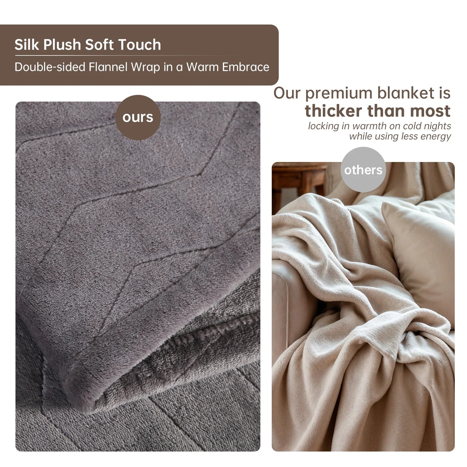 Heated Blanket Queen Size, Washable Heated Blanket Electric, Electric Blanket, Charcoal Gray, 84" X 90", Blanket Warmer Heating Blanket Heat Warming Blanket Electric Blanket Heater