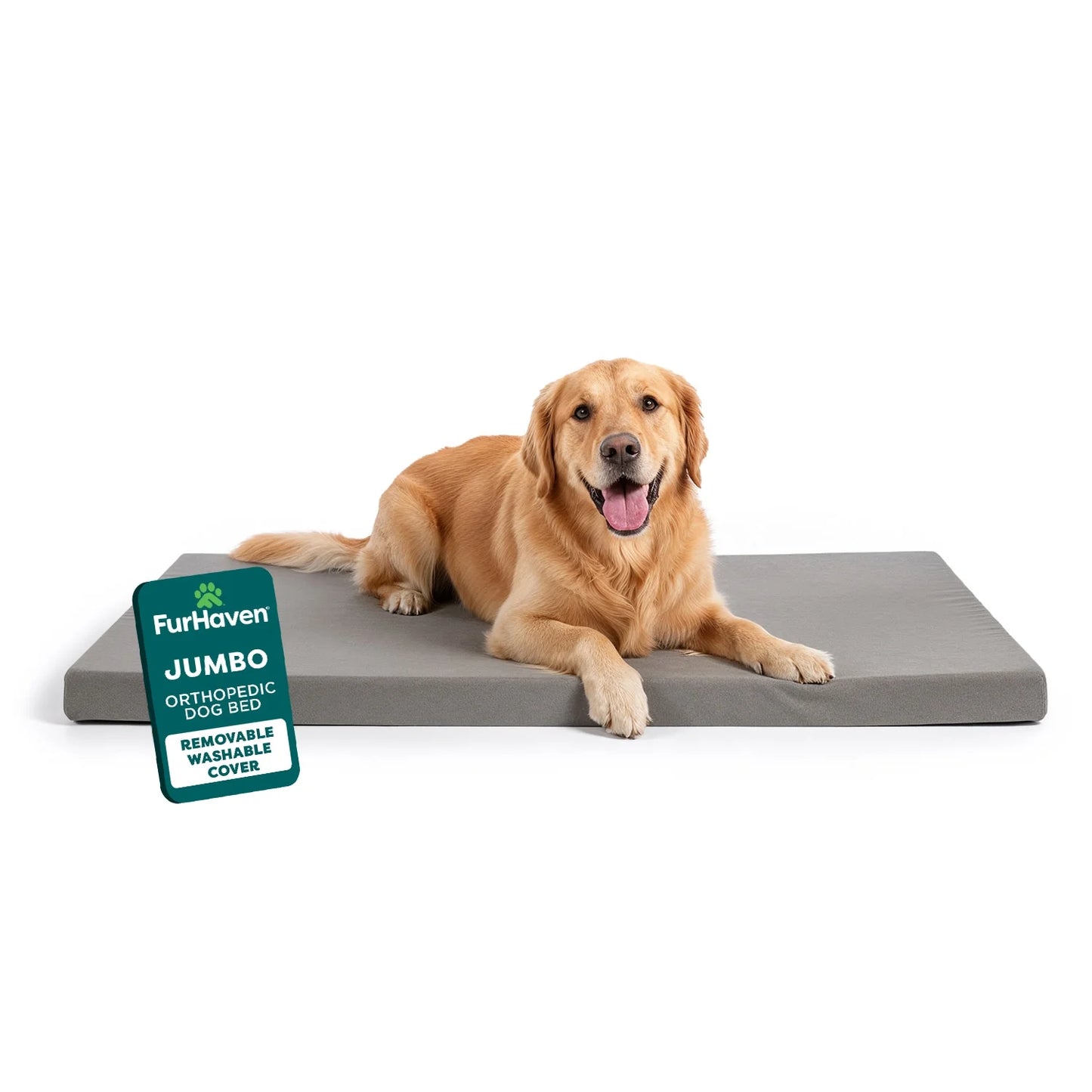 Pet Products Restful Dreamer Large Orthopedic Foam Deluxe Crate Mat, Gray
