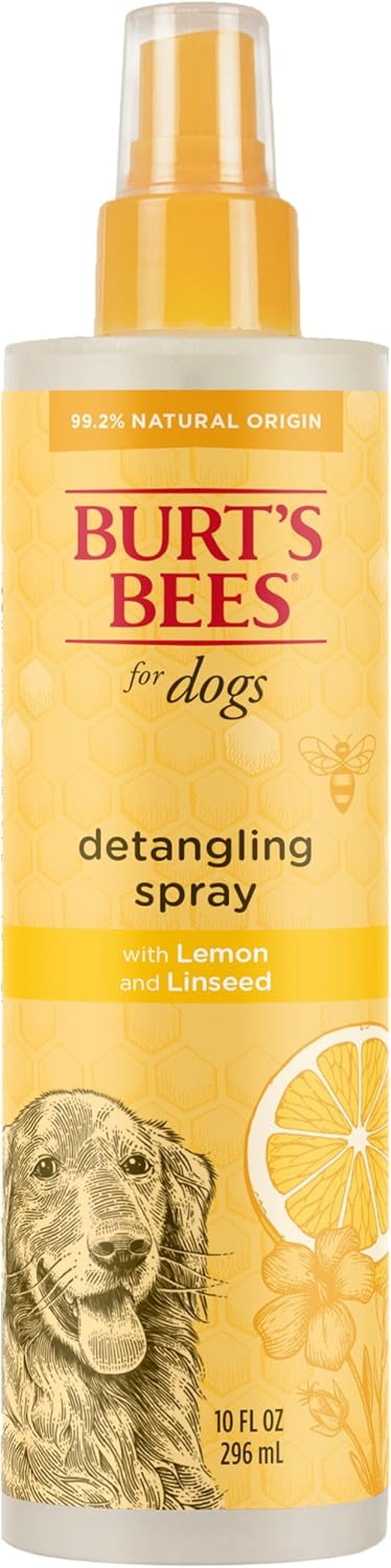 Dog Detangling Spray, Natural Leave-In Coat Detangler & Dog Deodorizing Grooming Spray with Lemon, Ph Balanced for Dogs, Paraben & Sulfate Free, 10 Fl Oz