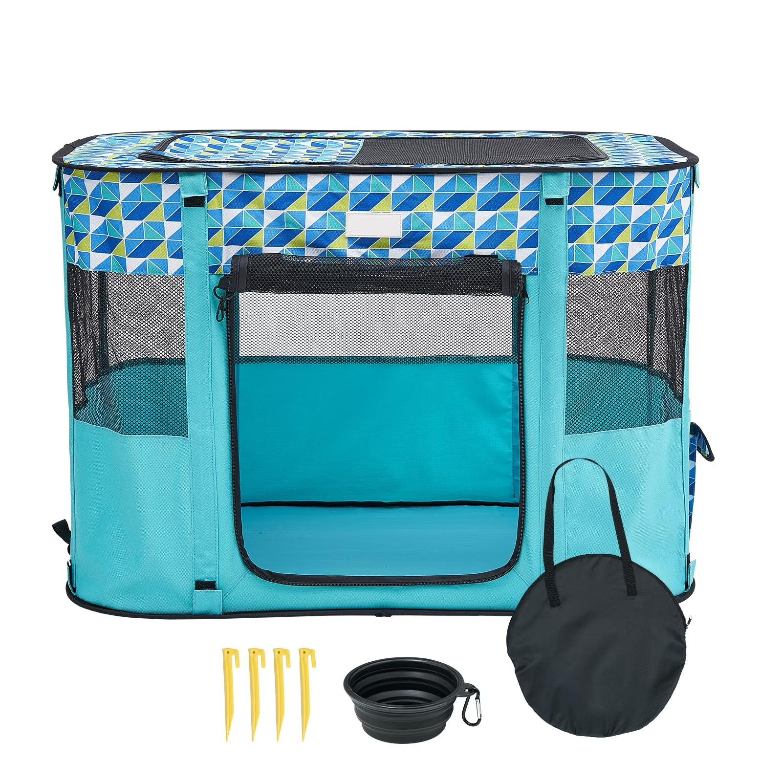 Foldable Pet Playpen 32 X 24 X 22 in Portable Dog Playpen Crate for Cat