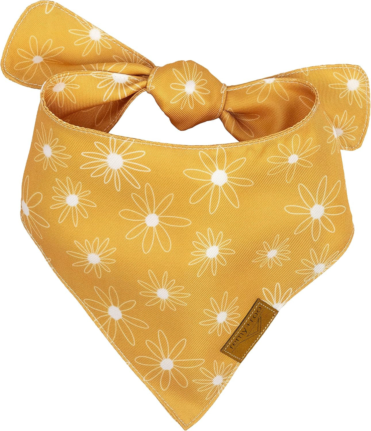 Extra Large Spring Dog Bandanas - 4 Pack Katherine Set | Premium Durable Adjustable Polyester Fabric Dog Scarfs | Patented Shape Girl Dog Bandana, Trendy Patterns, Floral Dog Bandana